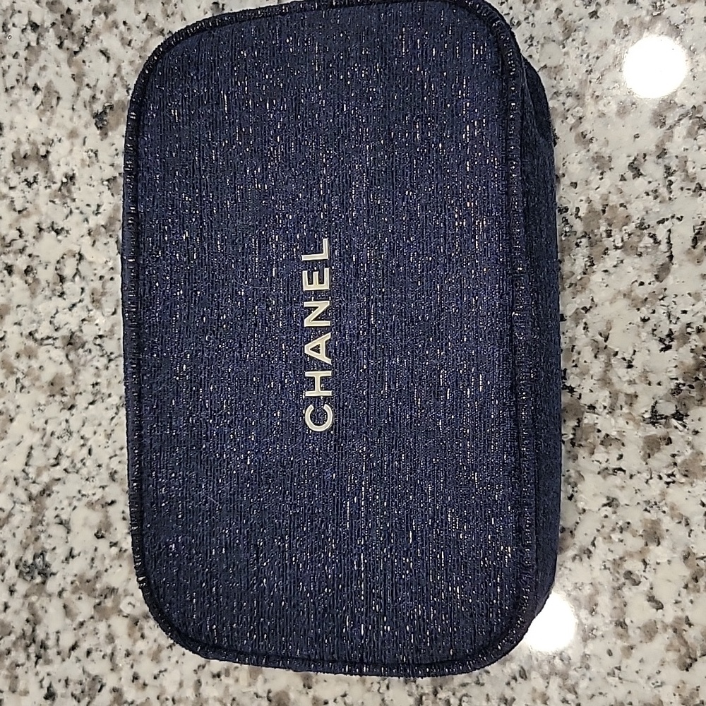 NWOT CHANEL Midnight Blue Cosmetic Pouch